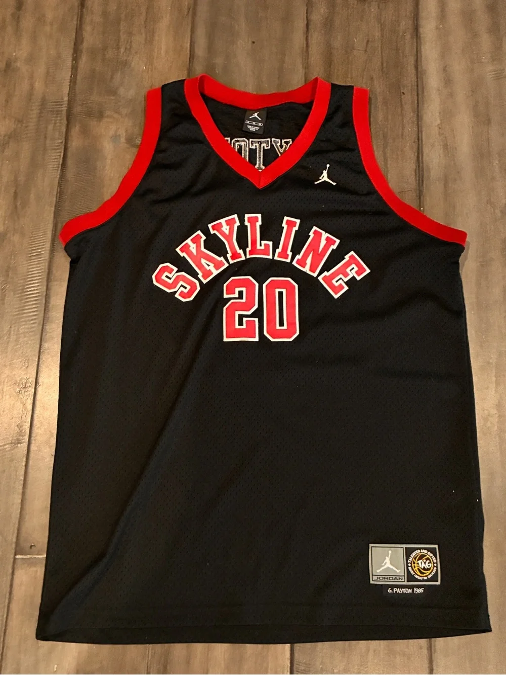 Jordan Brand Gary Payton Skyline High School #20 Jersey - Size XL